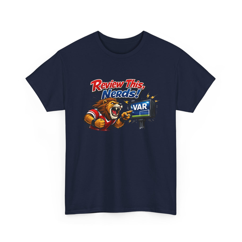 "Review This, Nerds!" VAR Soccer Referee Funny Graphic Tee