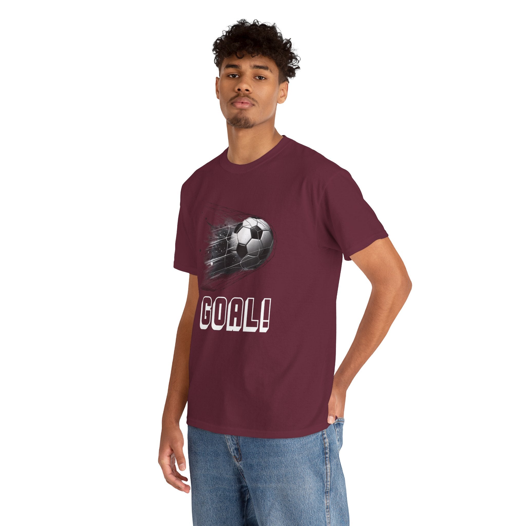 Football Soccer 'GOAL!' Graphic Tee - Fast Ball Design, Soccer Fan Shirt