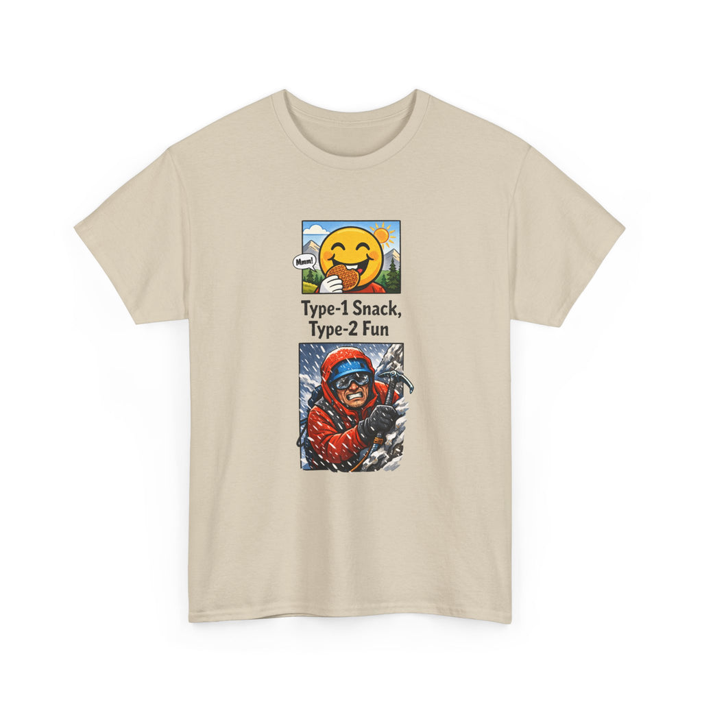 Type-1 Snack Type-2 Fun T-Shirt — Outdoor Adventure Hiking Camping Graphic Tee