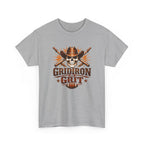 Gridiron Grit Tee — Cowboy Skull Football T‑Shirt