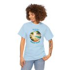 Beach? Shell Yeah! Tropical Sunset Summer Beach T-Shirt