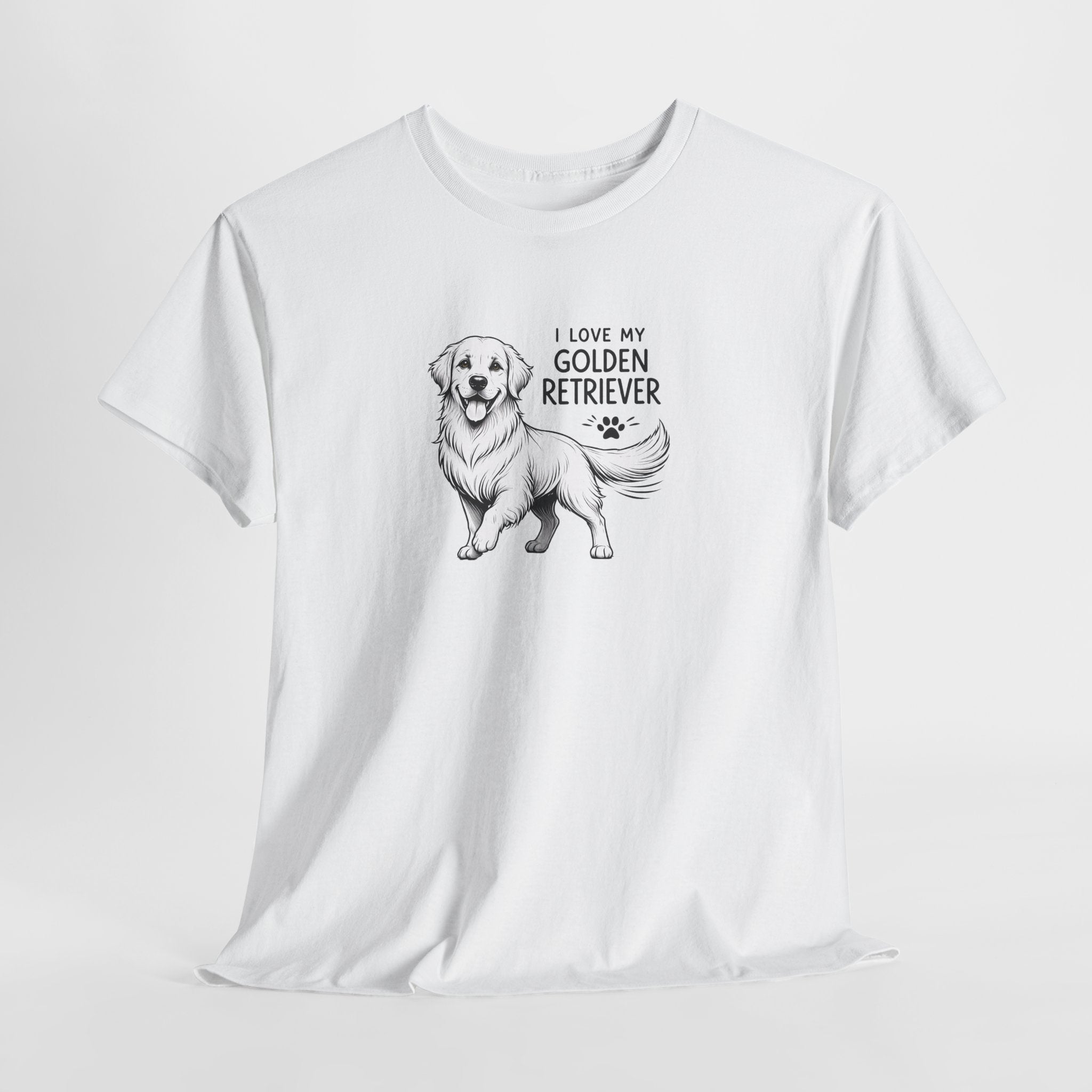 Golden Retriever T-Shirt – “I Love My Golden Retriever” Dog Lover Tee