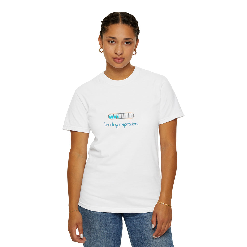 T‑Shirt — "Loading Inspiration" Minimal Progress Bar Graphic Tee