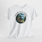 Adventure Is Calling Hiking T‑Shirt — Mountain Boots Outdoor Tee