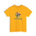 T‑Shirt — Cute Bird with Binoculars "Human Watching" Graphic Tee