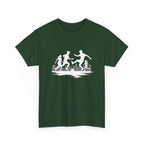 Youth Playing Soccer Silhouette Tee – Fun Outdoor Play Graphic T‑Shirt