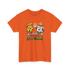 Athletic Energy T-Shirt — 'Energy Sponsor Bean Fuel' Coffee & LIghtning Cartoon Graphic Tee