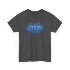 2026 Decorative Script Tee — New Year Celebration T-Shirt