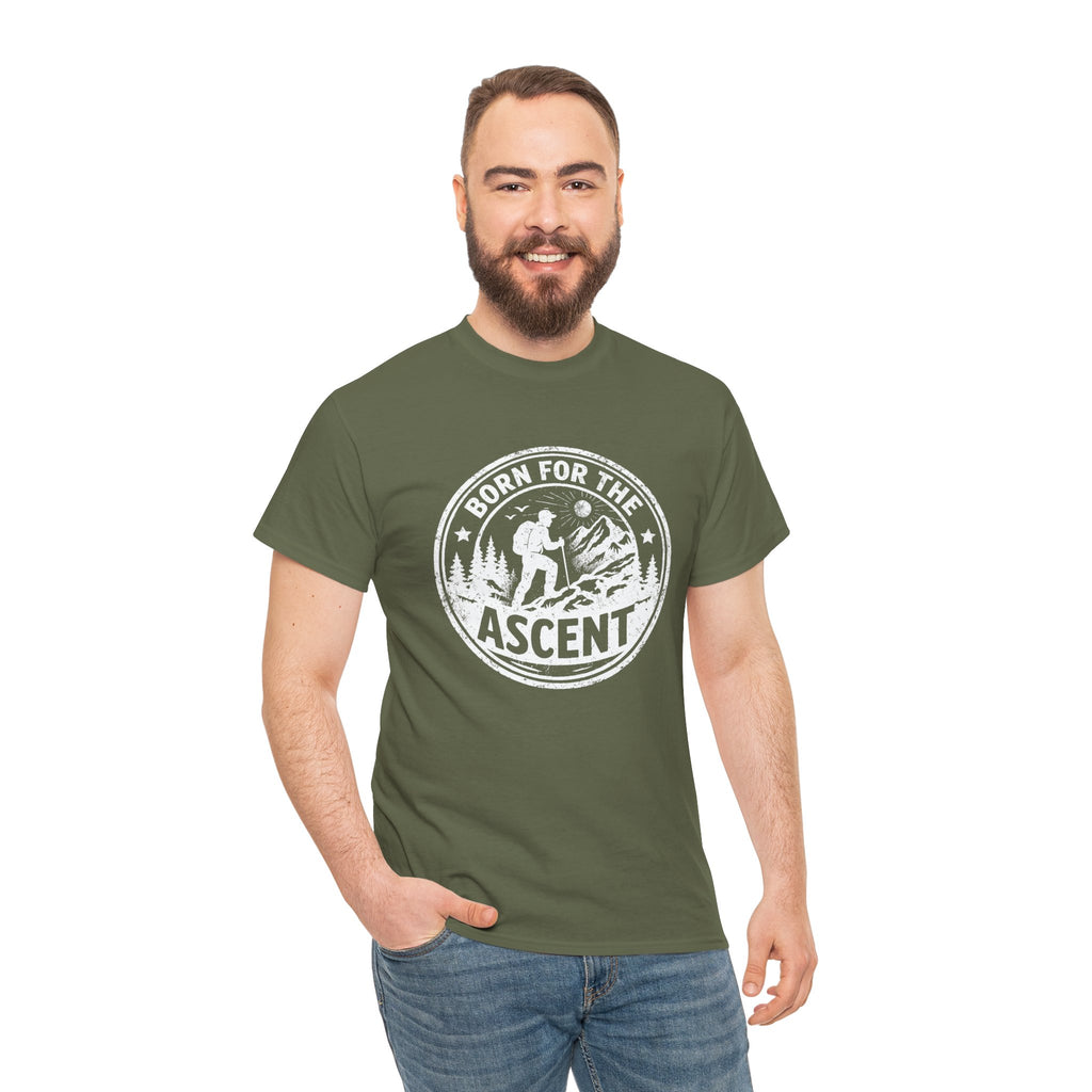 Born for the Ascent Hiking T-Shirt — Outdoor Mountain Climber Tee