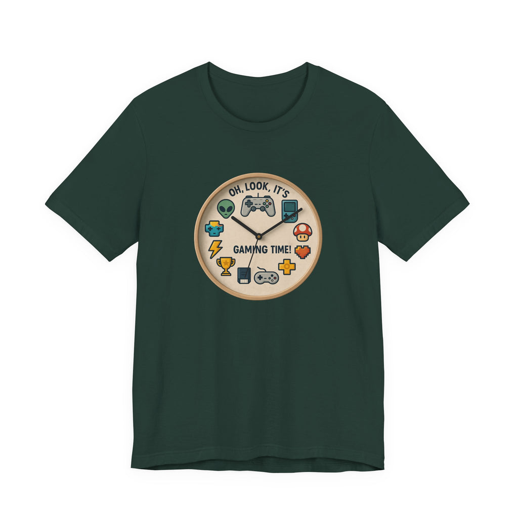 Gaming Time Graphic Tee — "Oh, Look, It's Gaming Time" Video Game Controller Shirt