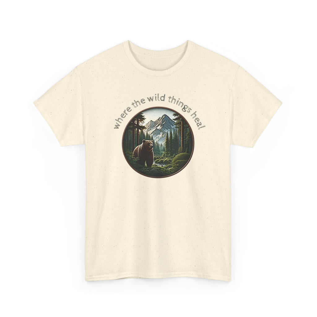 Where the Wild Things Heal - Outdoor Meditation T-Shirt