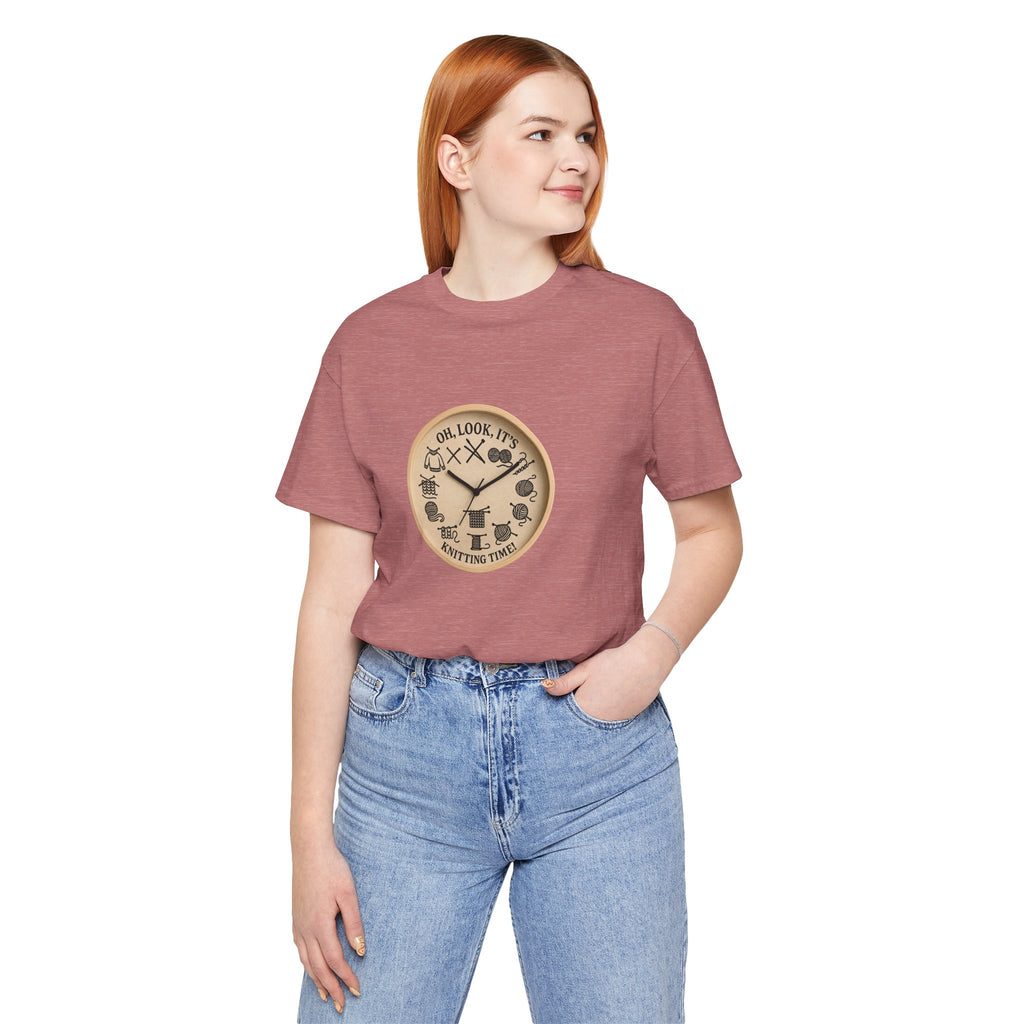 Knitting Time T-Shirt — "Oh, Look, It’s Knitting Time!" Graphic Tee