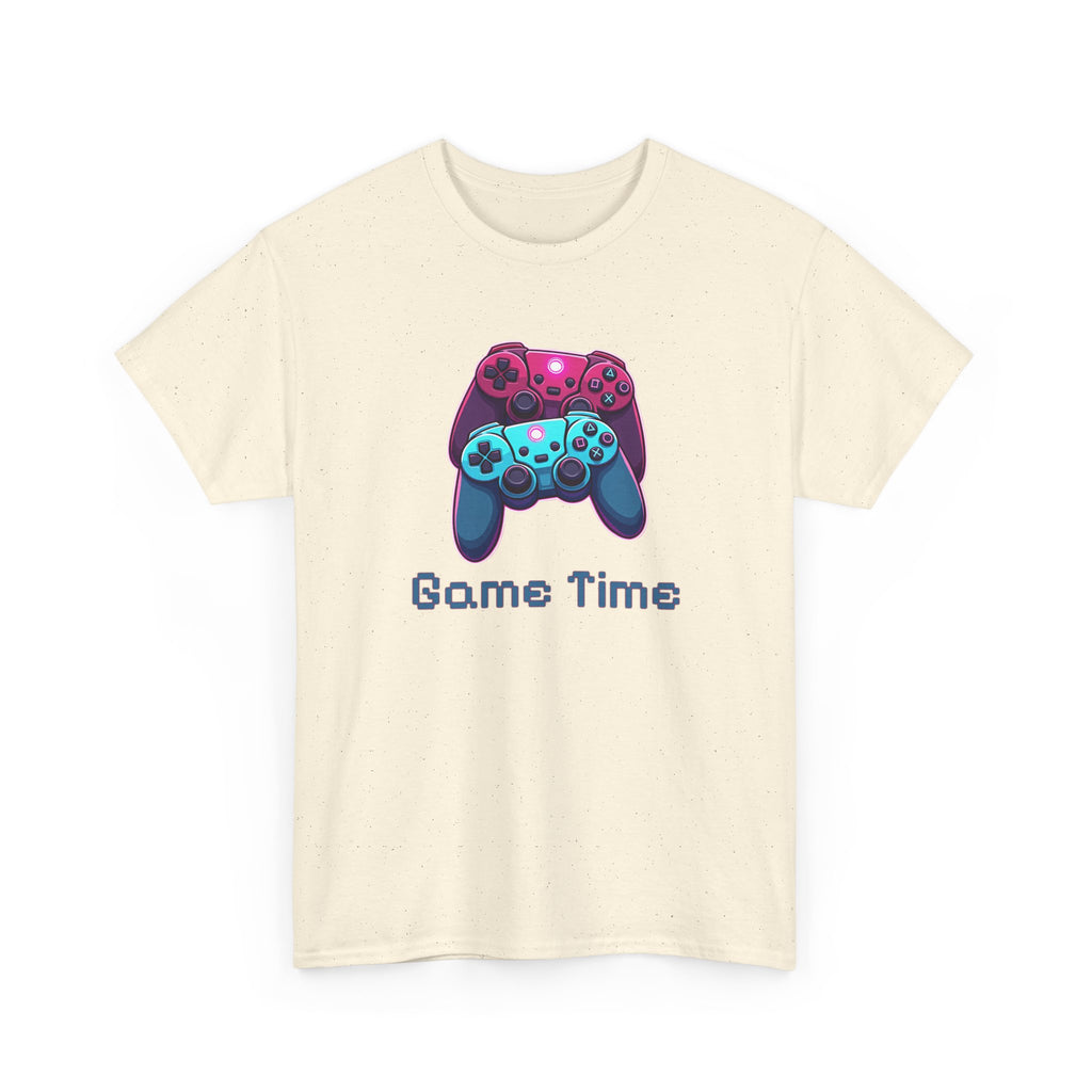 Gaming Tee - 'Game Time' Dual Controllers Graphic Shirt for Gamers