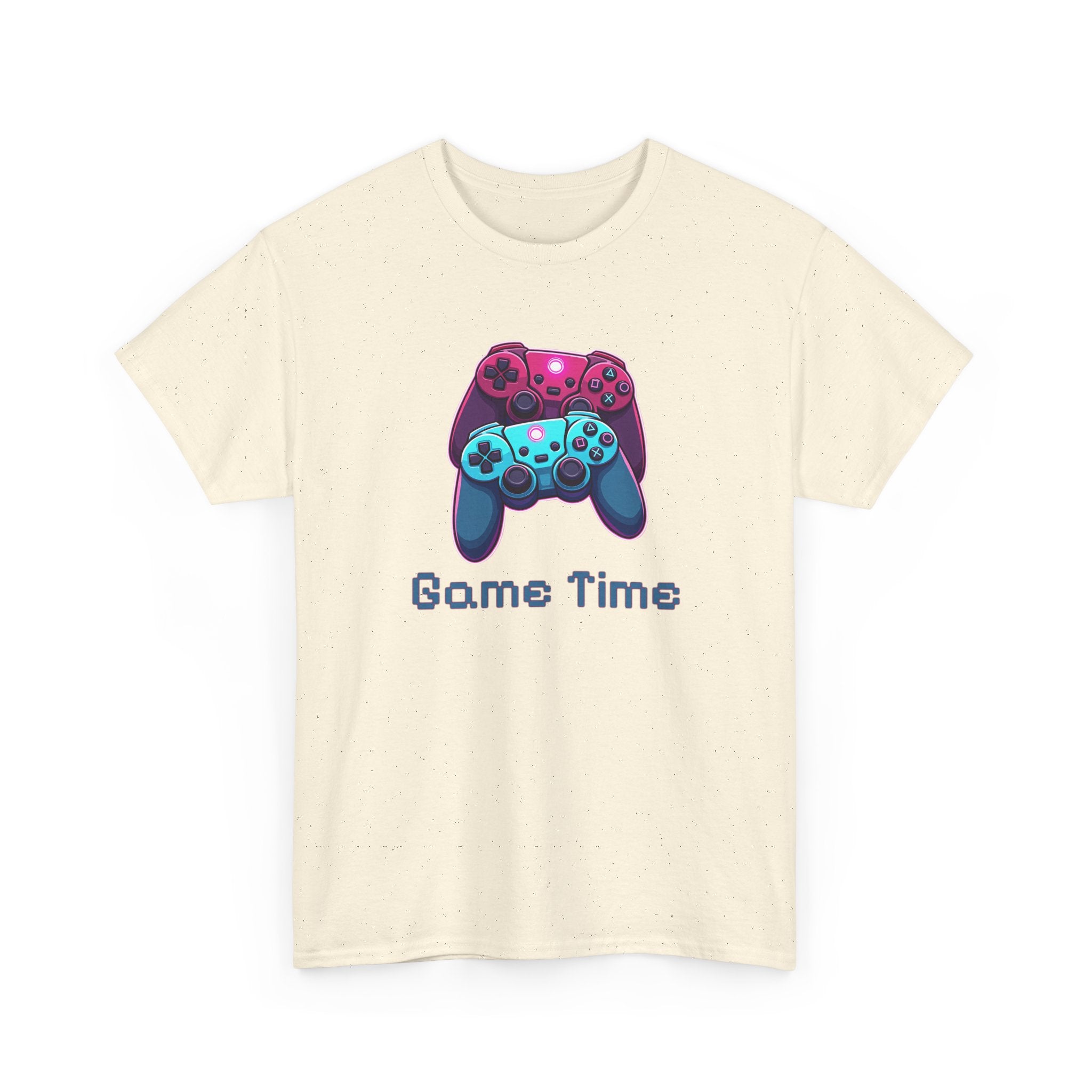 Gaming Tee - 'Game Time' Dual Controllers Graphic Shirt for Gamers