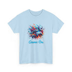 Gaming T-Shirt — 'Game On' Color Splash Controller Tee