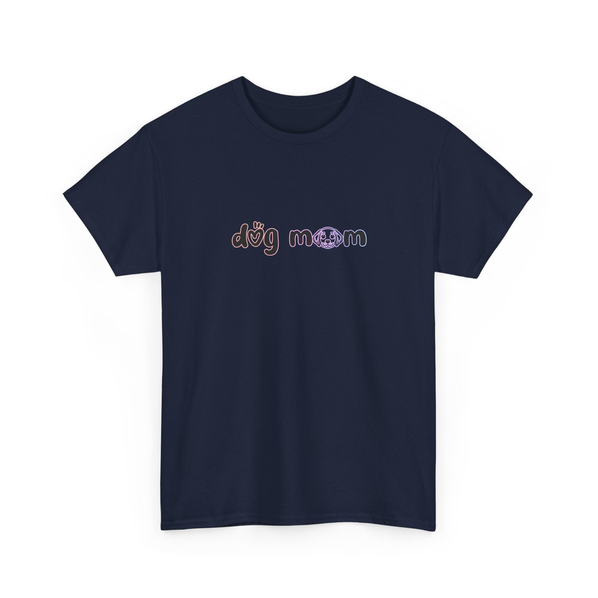 Dog Mom T‑Shirt — Cute Paw Print Graphic Tee for Pet Lovers