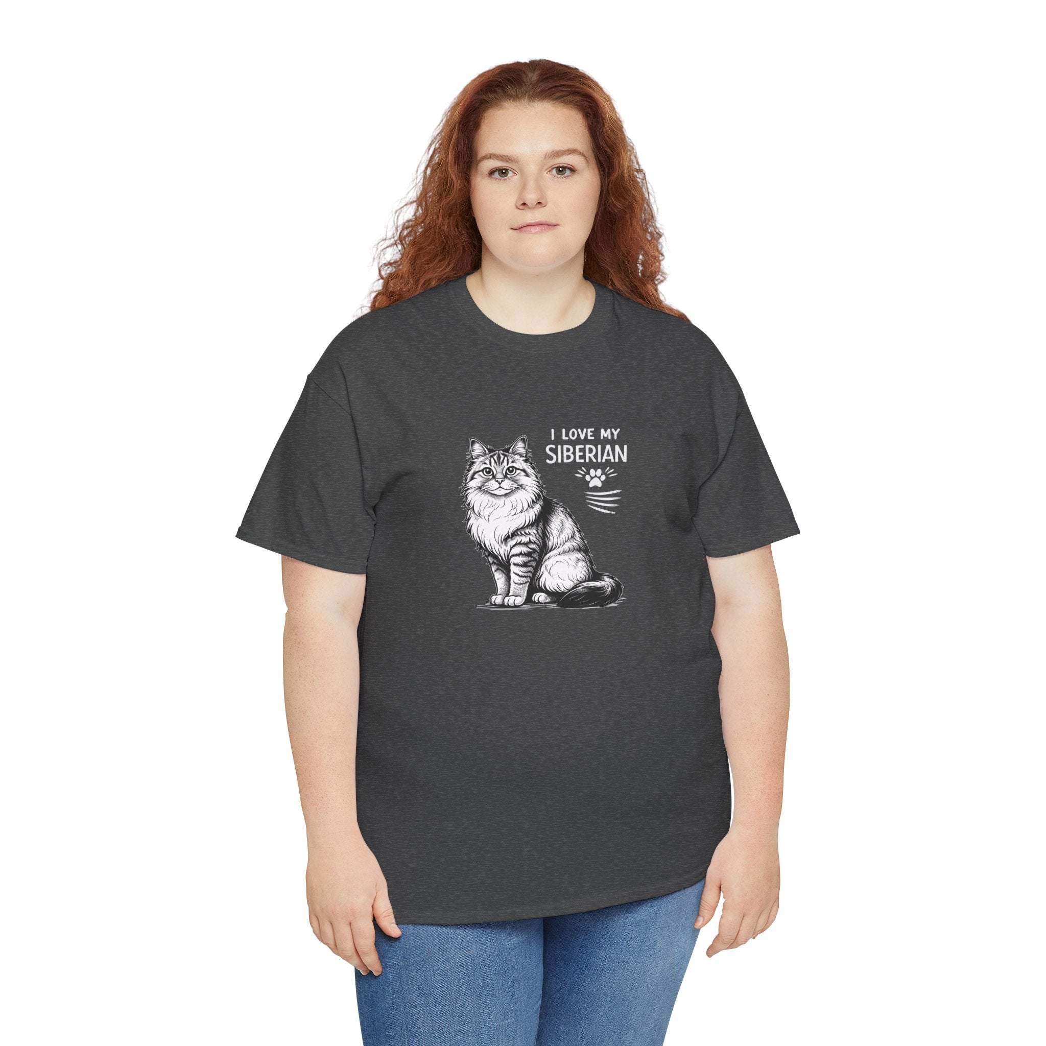 Siberian Cat T-Shirt — "I Love My Siberian" Tee