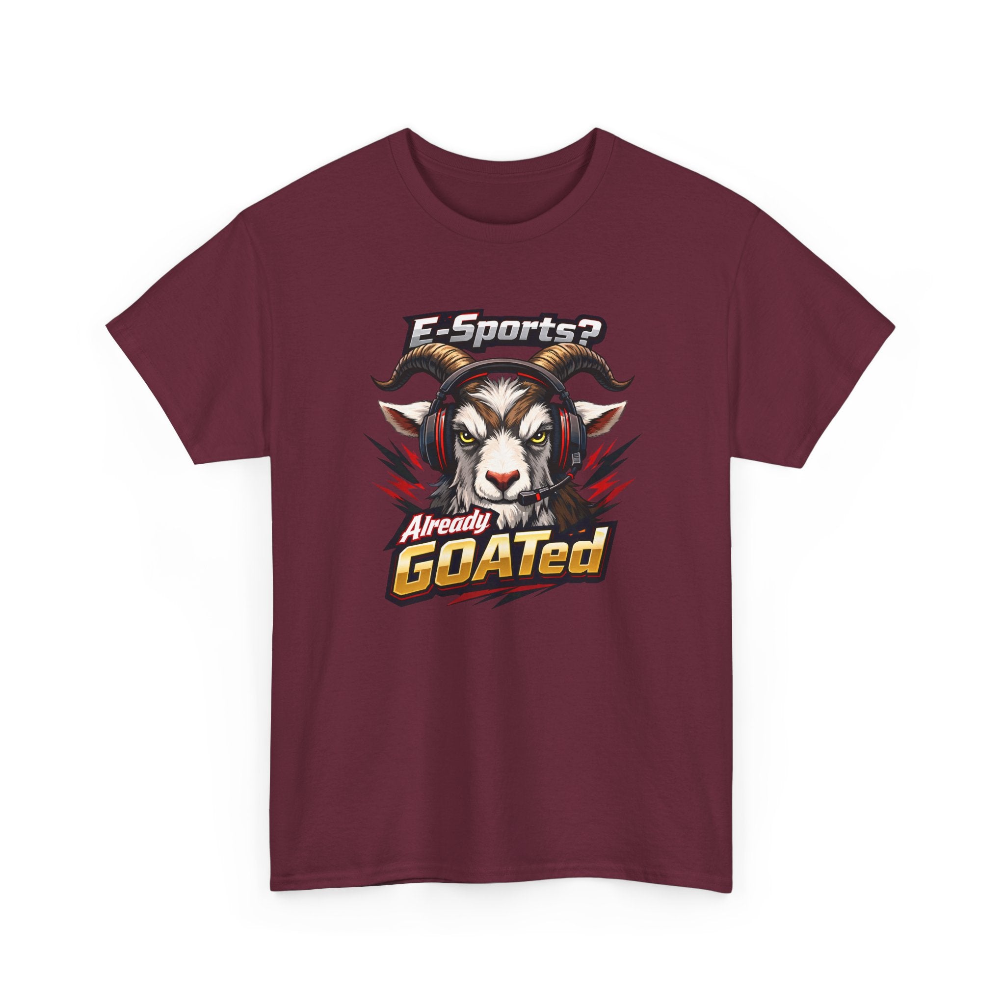 GOATed Esports T-Shirt – “Already GOATed” Sports Fan Graphic Tee
