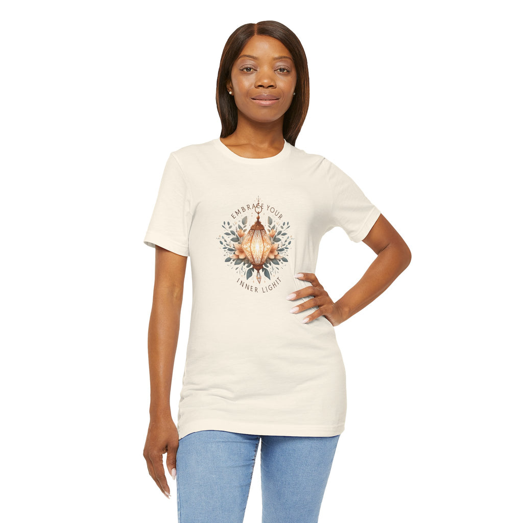 Lotus Lantern Tee — Embrace Your Inner Light Short Sleeve Shirt