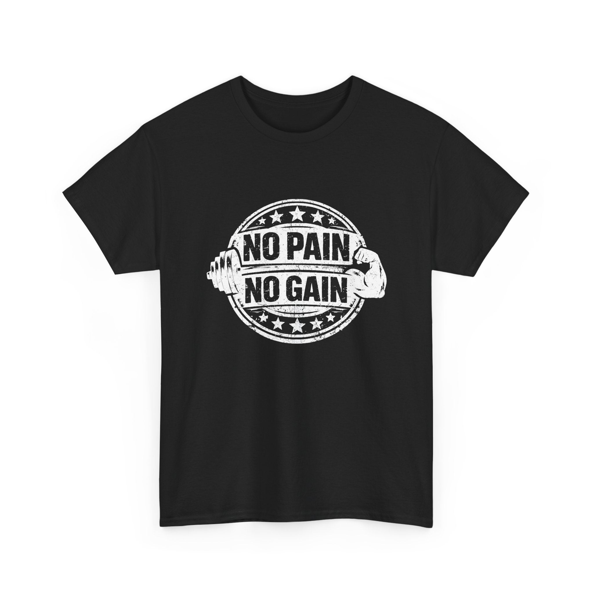 No Pain No Gain Gym T-Shirt — Motivational Workout Tee
