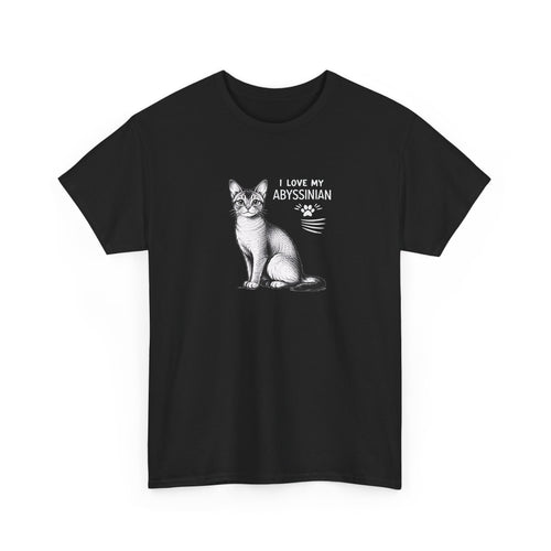 'I love my abyssinian cat'