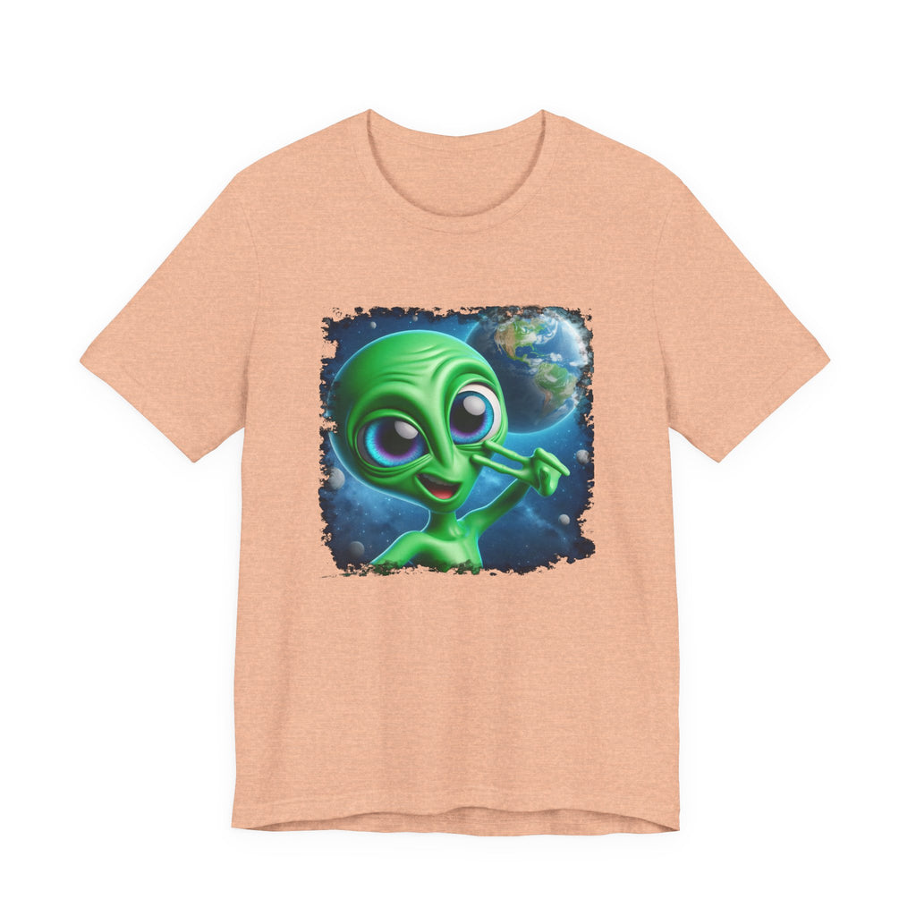 Unisex Jersey Alien Selfie Short Sleeve Tee
