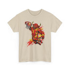 Basketball Bull Graphic Tee — Fierce Red Basketball Player Shirt