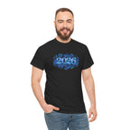 2026 Decorative Script Tee — New Year Celebration T-Shirt