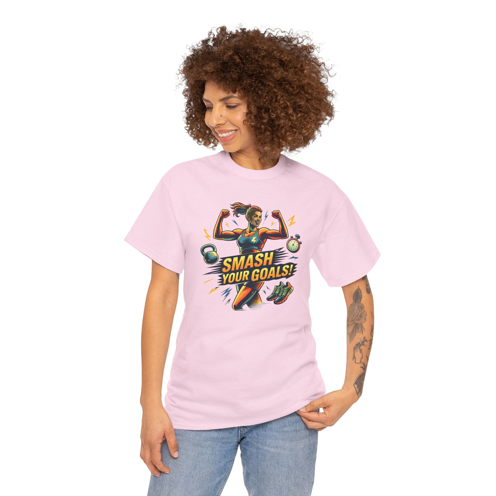 Smash Your Goals T‑Shirt — Motivational Fitness Tee