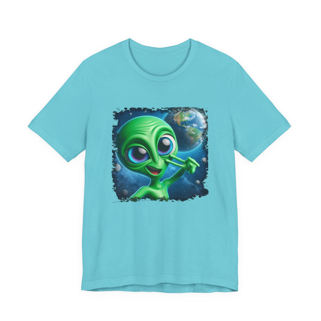 Unisex Jersey Alien Selfie Short Sleeve Tee