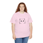 Cat Face Graphic Tee – Cute Minimalist Kitten T-Shirt