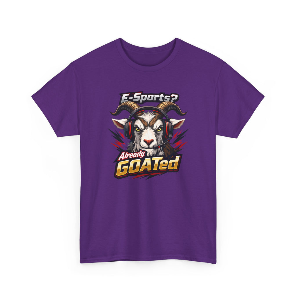 GOATed Esports T-Shirt – “Already GOATed” Sports Fan Graphic Tee