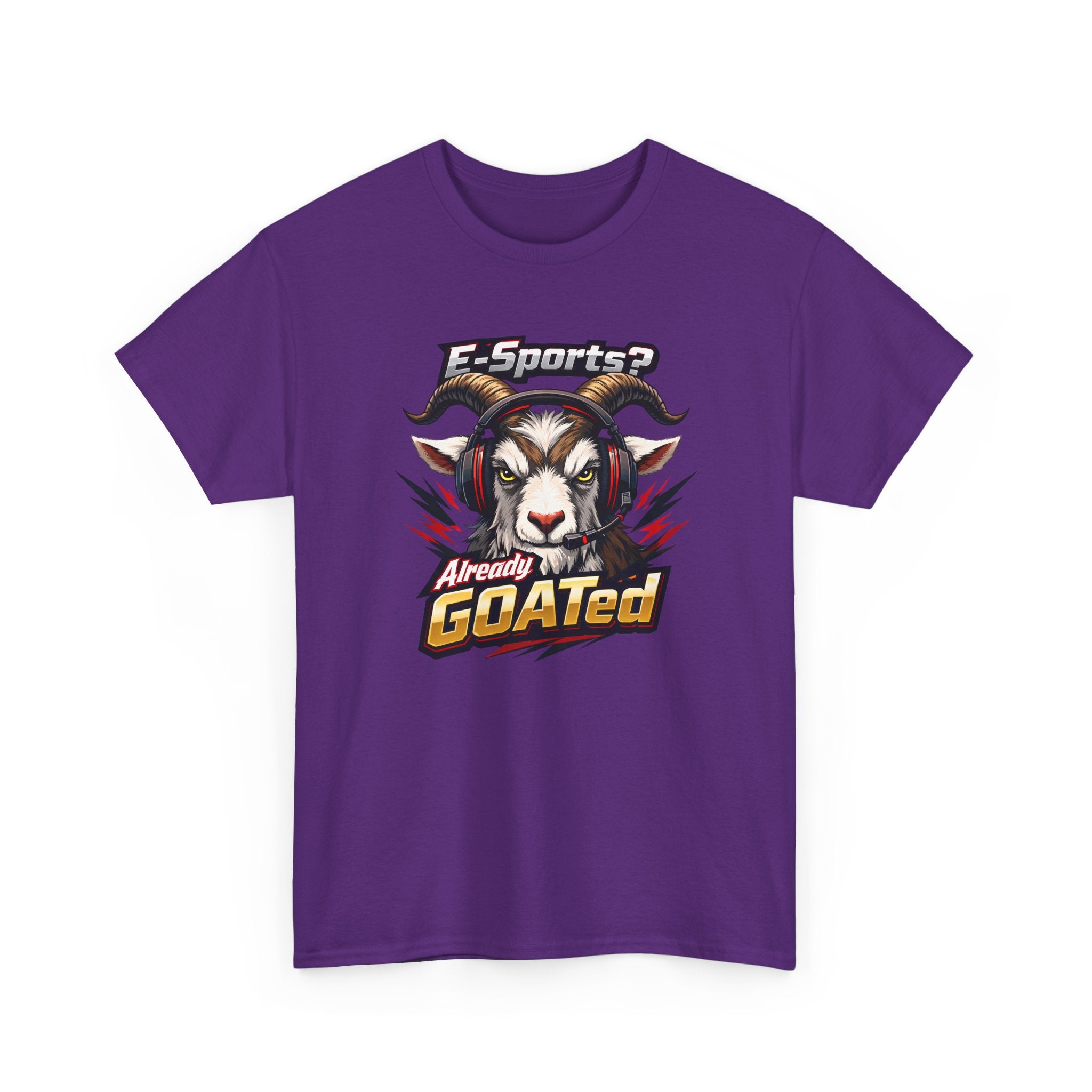 GOATed Esports T-Shirt – “Already GOATed” Sports Fan Graphic Tee