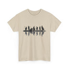 Music Band Silhouette Tee — Musicians Reflection T-Shirt