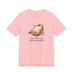 Cat Nap T‑Shirt — "How I Be In My Purrsonal Space" Cute Relaxed Cat Graphic Tee