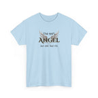 "I’m 99% Angel but ohh that 1%" - Funny Angel Wings Graphic Tee