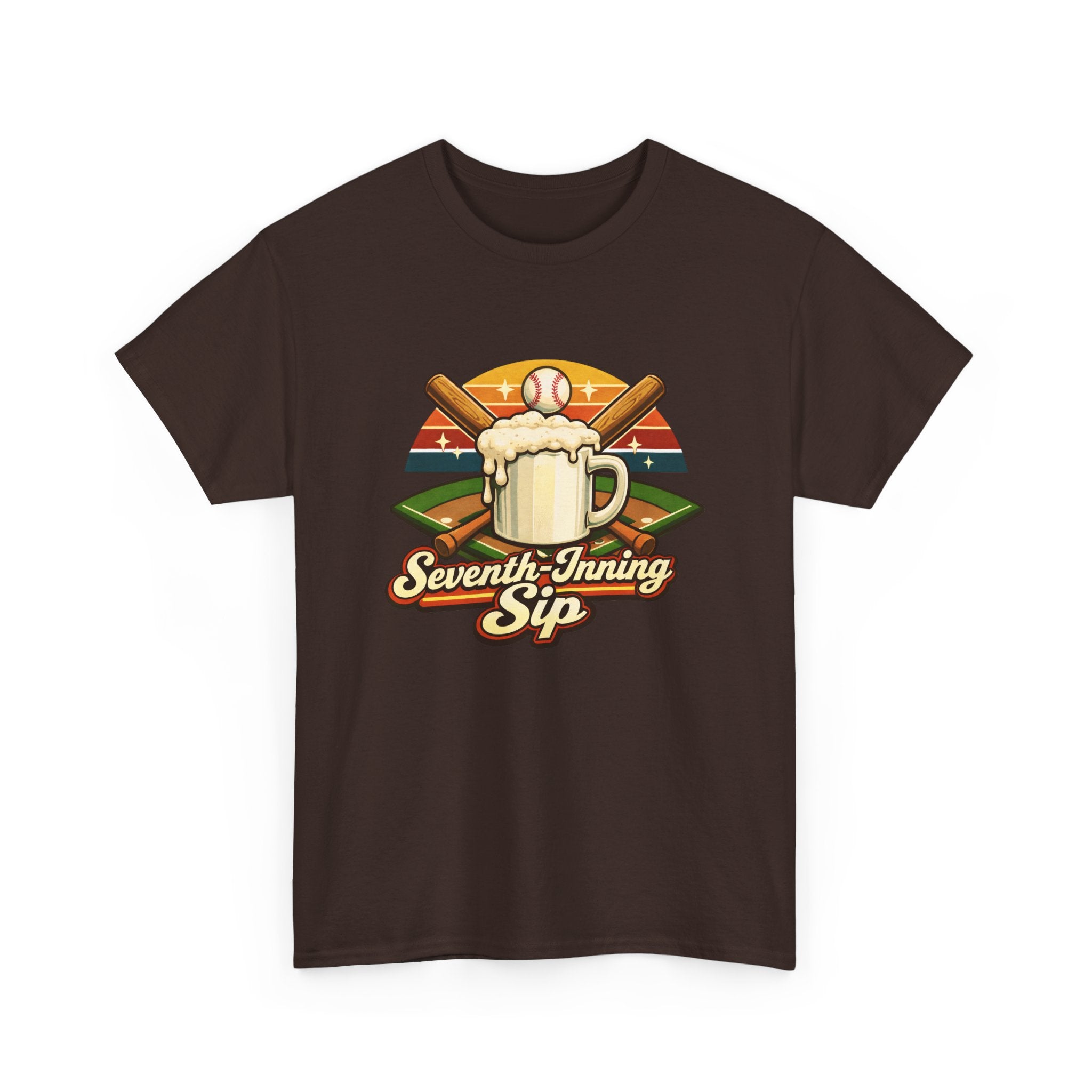 Seventh-Inning Sip Baseball Beer T-Shirt