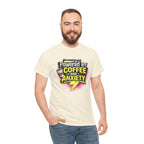Funny Coffee & Anxiety T-Shirt — "Powered by Coffee and Anxiety" Graphic Tee