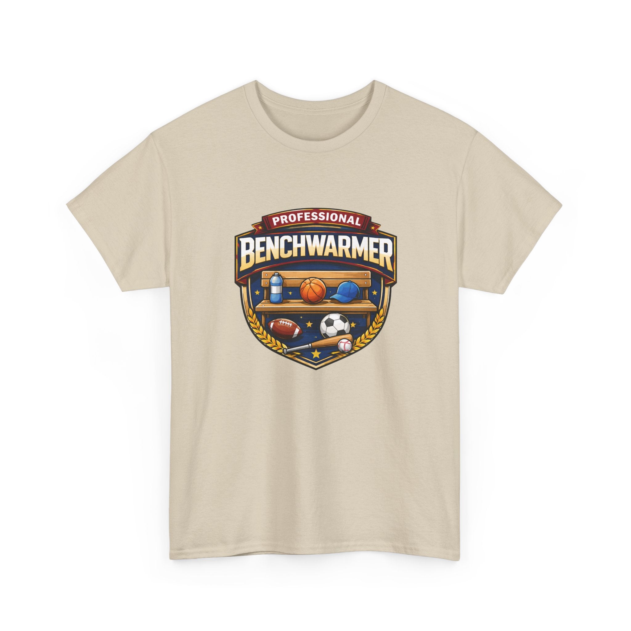 Professional Benchwarmer Sports T-Shirt — Funny Basketball Soccer Baseball Design