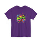 Look Out! Mayhem Ahead Graphic Tee — Colorful Retro Comic Humor Shirt
