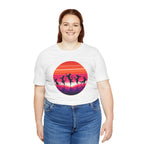 Retro Sunset Dancing Cats T-Shirt