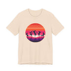 Retro Sunset Dancing Cats T-Shirt