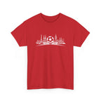 Soccer Stadium Skyline T‑Shirt — City Landmark Football Graphic Tee