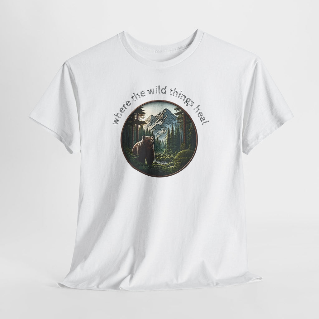 Where the Wild Things Heal - Outdoor Meditation T-Shirt