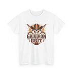 Gridiron Grit Tee — Cowboy Skull Football T‑Shirt