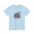 Silhouette Musicians Tee - Artistic Swirl Music Graphic Shirt