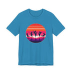 Retro Sunset Dancing Cats T-Shirt