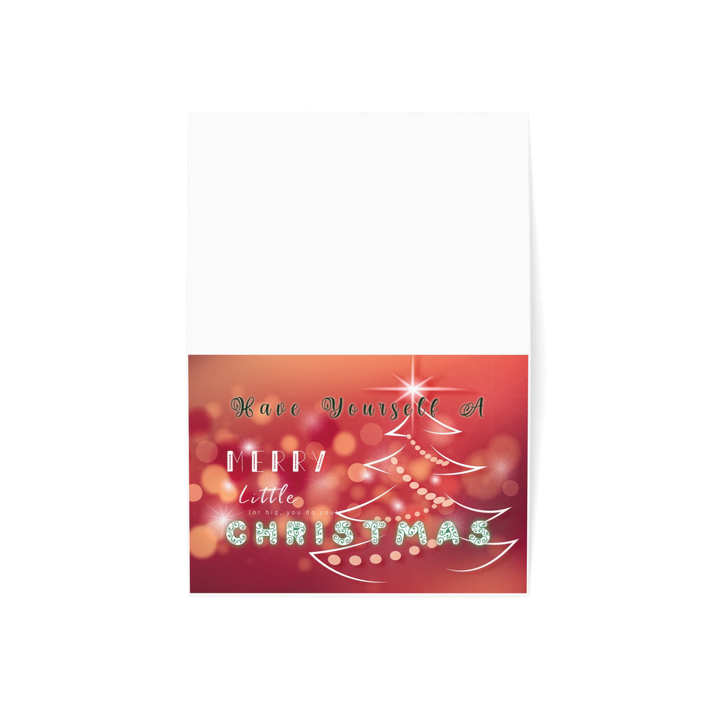 Christmas Greeting Card - "Have Yourself a Merry Little Christmas" Holiday Note Cards (1/10/30/50 pcs)