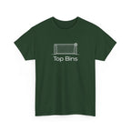 Top Bins T-Shirt – Minimal Soccer Goal Graphic Tee