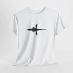 Guitarist Silhouette T-Shirt — Water Reflection Musician Tee